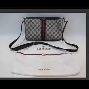 👜ON HOLD Authenticate Gucci navy monogram Canvas